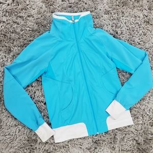 Lululemon Teal Running Zipper Jacket Size 2